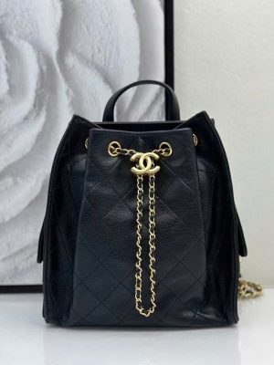 Chanel Hobo Grained Backpack