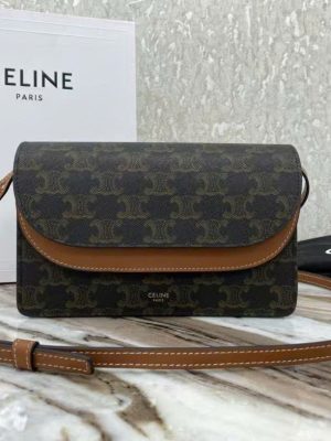 Celine Triomphe Wallet Strap