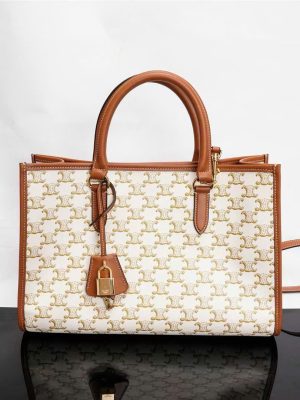 Celine Triomphe Canvas Tote