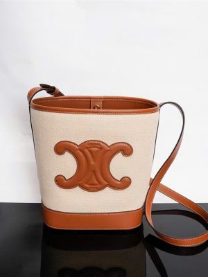 Celine Triomphe Cuir Bucket