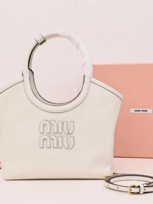 Miu Miu Ivy Tote Pleated