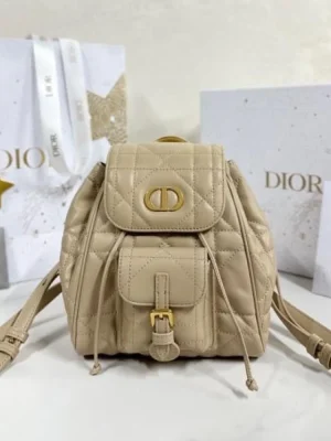 Dior Caro Backpack Macrocannage