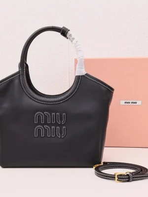 Miu Miu Ivy Tote Pleated