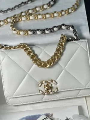 Chanel Olive Quilted Wallet