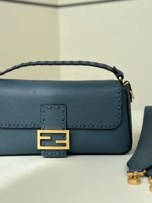 Fendi Baguette Embossed Taupe