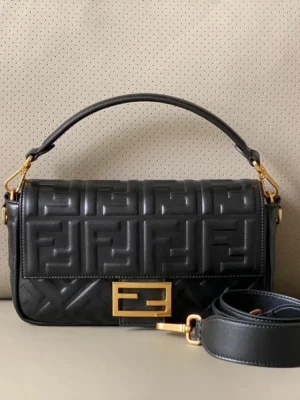 Fendi Baguette Embossed Taupe