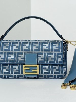 Fendi Baguette Embossed Taupe