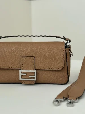 Fendi Baguette Embossed Taupe