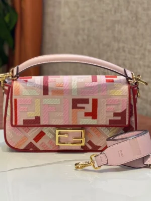 Fendi Baguette Embossed Taupe