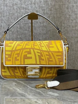 Fendi Baguette Embossed Taupe