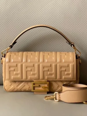 Fendi Baguette Embossed Taupe