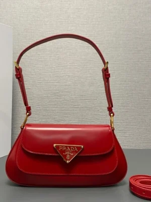 Prada Patent Triangle Logo