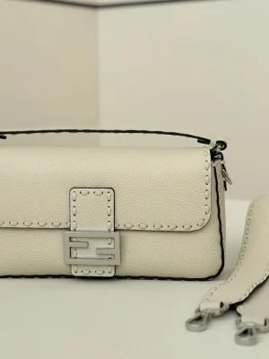 Fendi Baguette Embossed Taupe