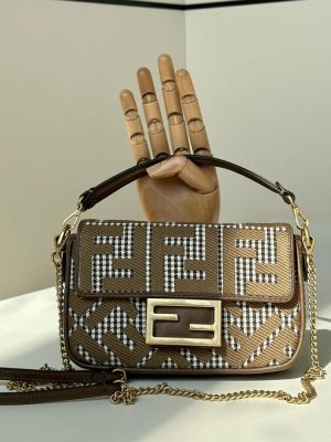 Fendi Baguette Embossed Mini