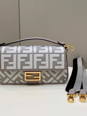 Fendi Baguette Embossed Taupe