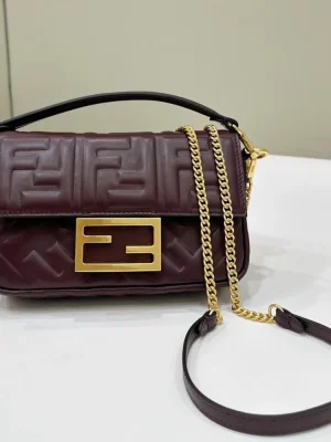 Fendi Baguette Embossed Mini