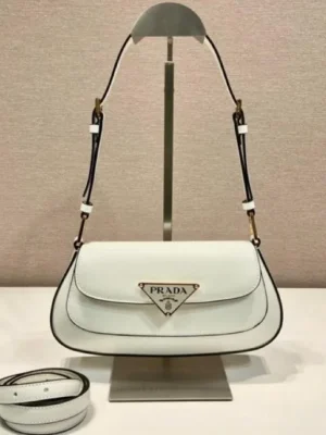 Prada Patent Triangle Logo