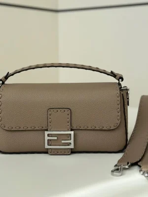 Fendi Baguette Embossed Taupe