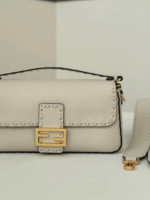 Fendi Baguette Embossed Taupe