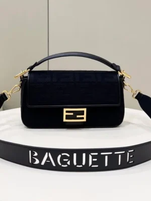 Fendi Baguette Embossed Taupe