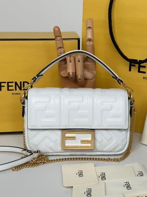 Fendi Baguette Embossed Mini