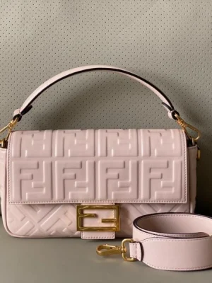 Fendi Baguette Embossed Taupe