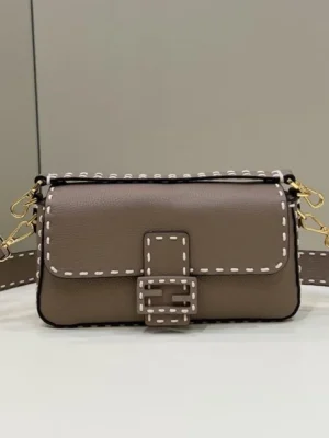 Fendi Baguette Embossed Taupe