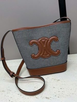 Celine Triomphe Cuir Bucket