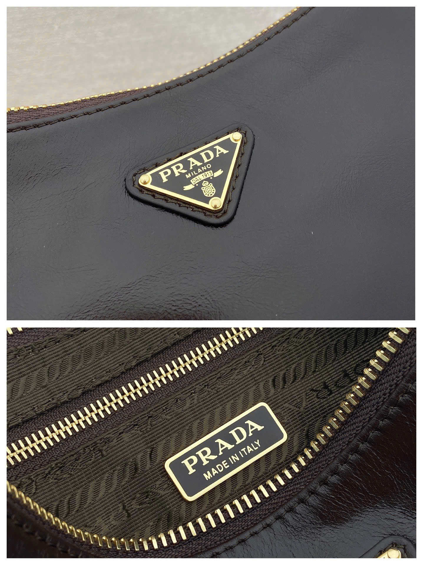Prada Re-Edition Patent Shoulder Bag 1B305 - Image 2