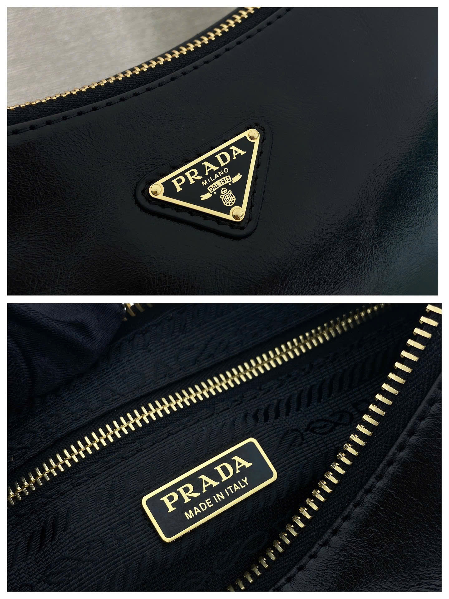 Prada Re-Edition Patent Shoulder Bag 1B305 - Image 2