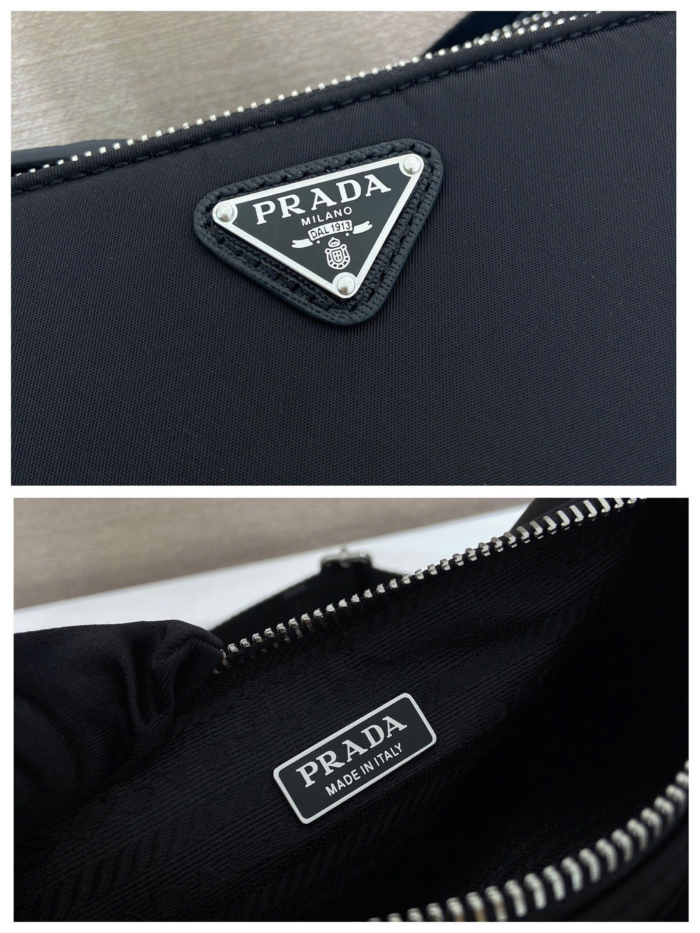 Prada Re-Edition Multi Pouch Nylon Shoulder Bag 1BH230 - Image 2