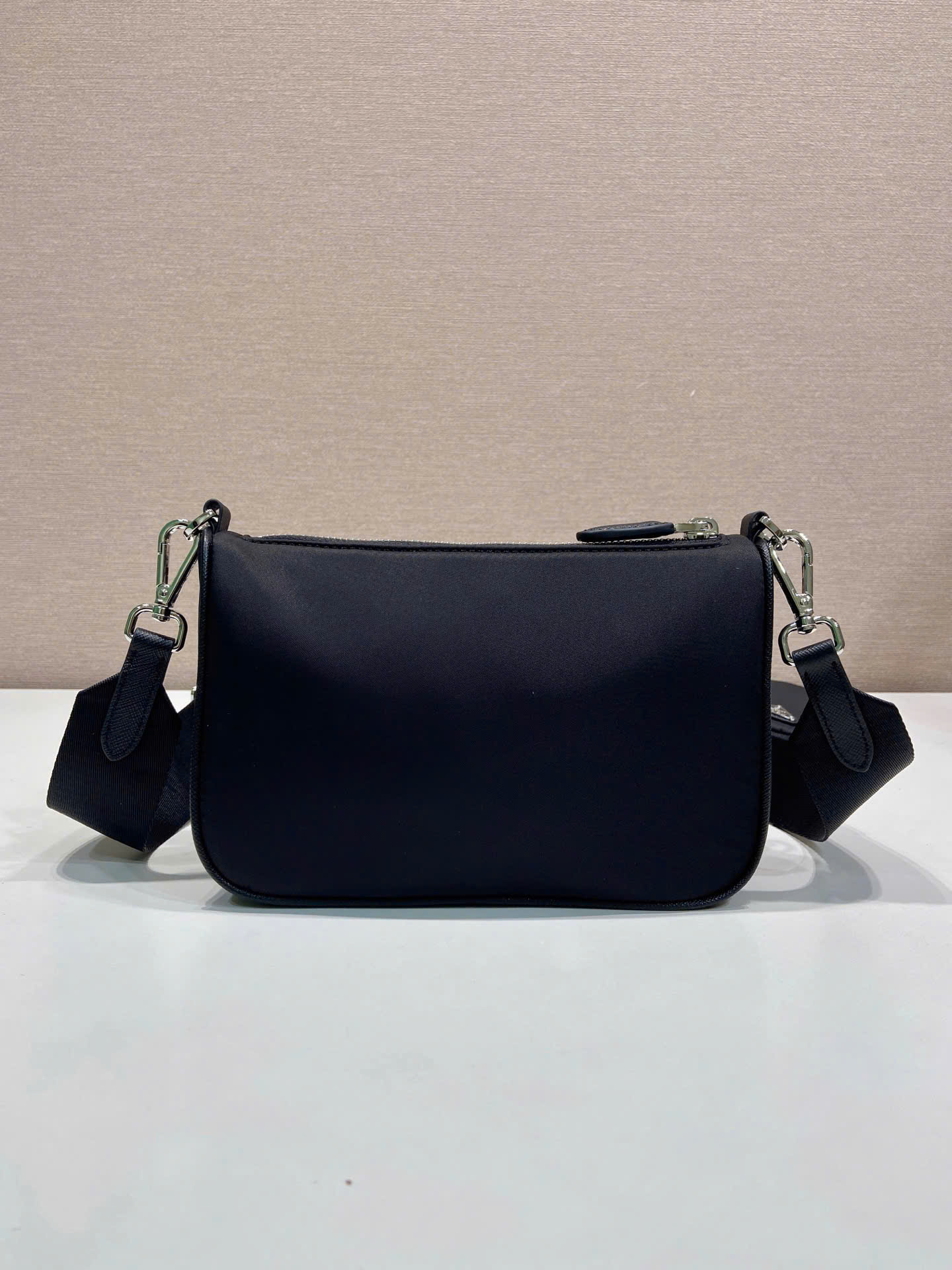 Prada Re-Edition Multi Pouch Nylon Shoulder Bag 1BH230 - Image 6