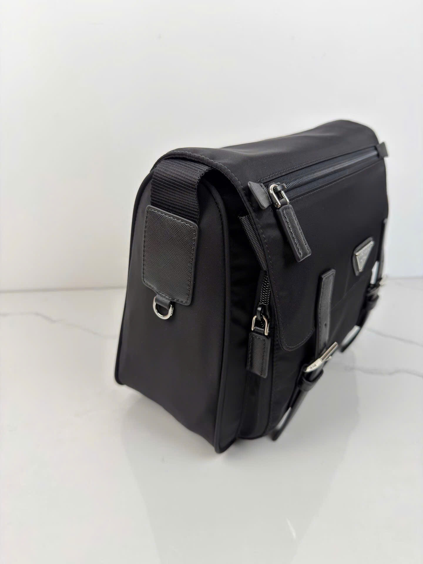 Prada Saffiano Re-Nylon Shoulder Bag BT0953 - Image 8