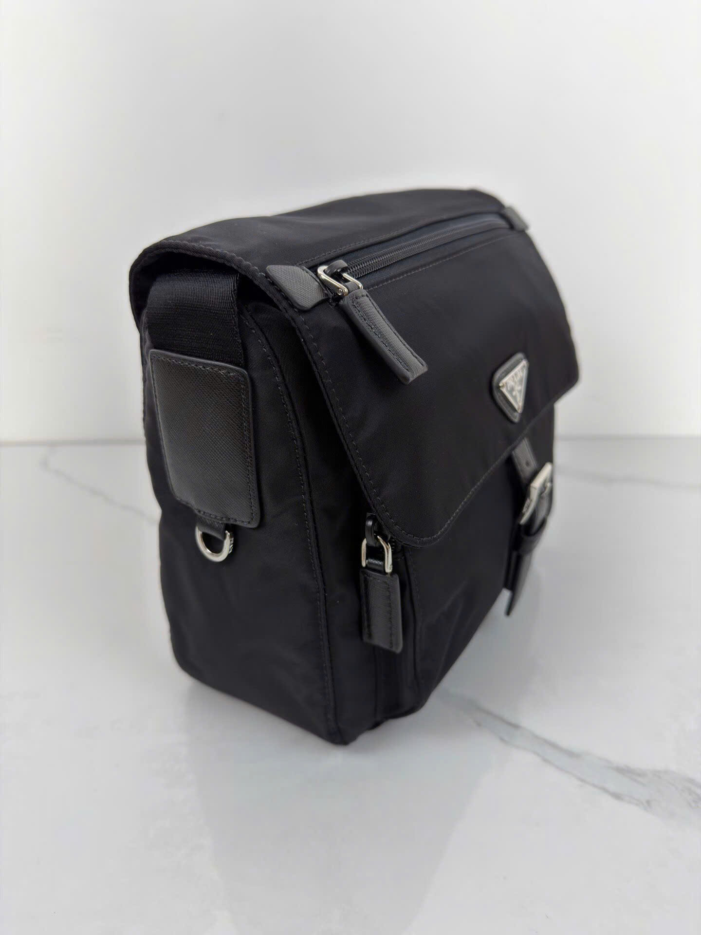 Prada Saffiano Re-Nylon Shoulder Bag 1BD994 - Image 9