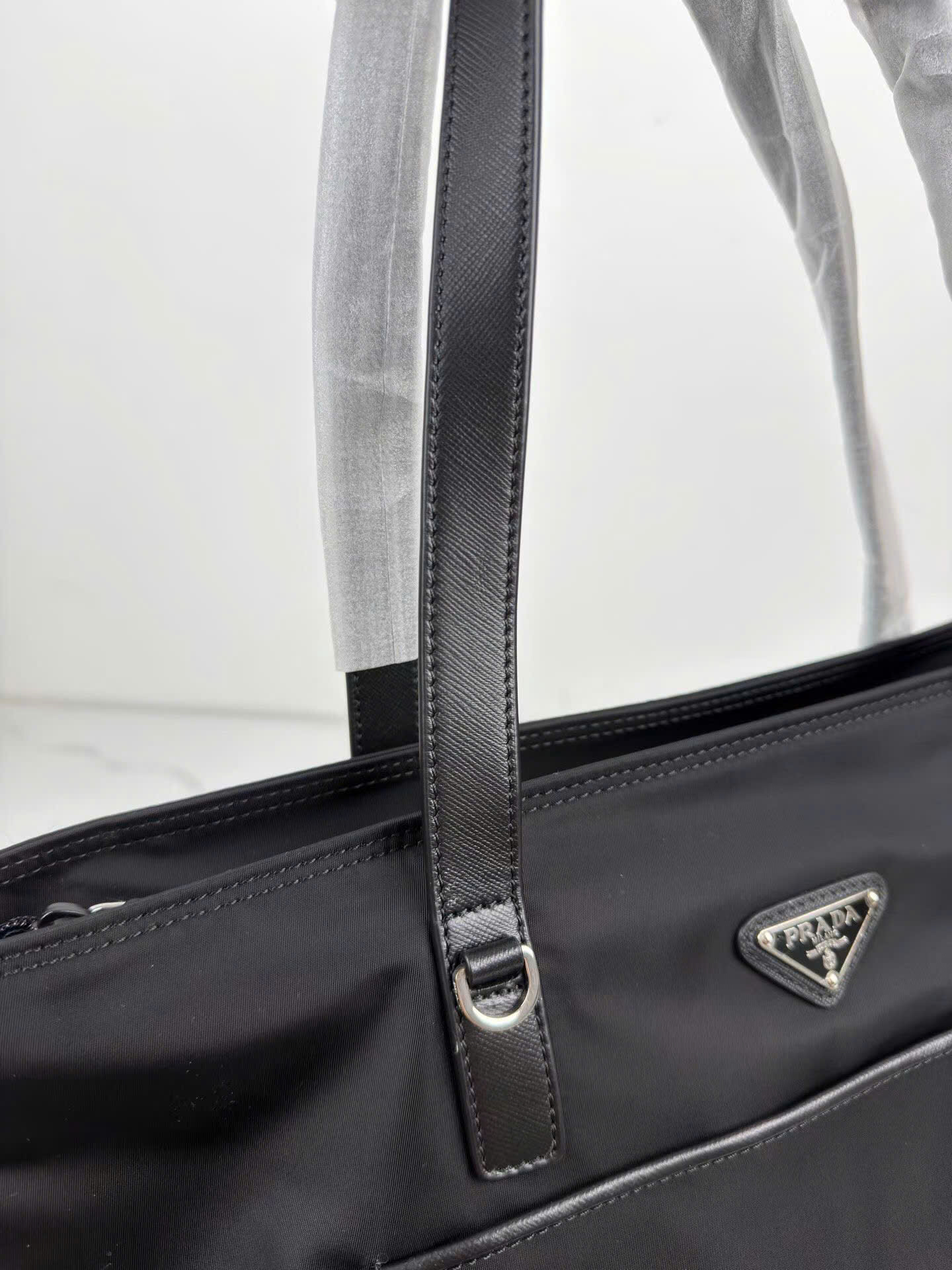 Prada Saffiano Re-Nylon Tote Bag 1BG052 - Image 6