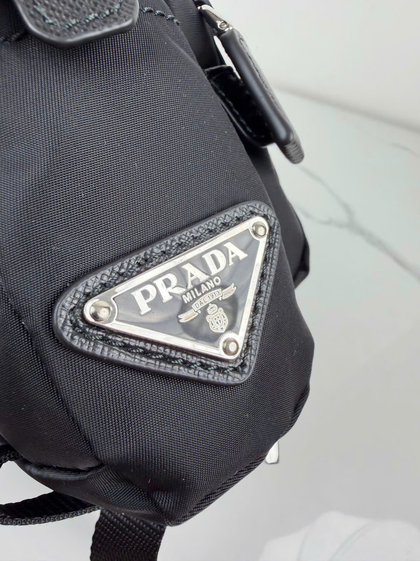 Prada Saffiano Re-Nylon Shoulder Bag 2VH043 - Image 3