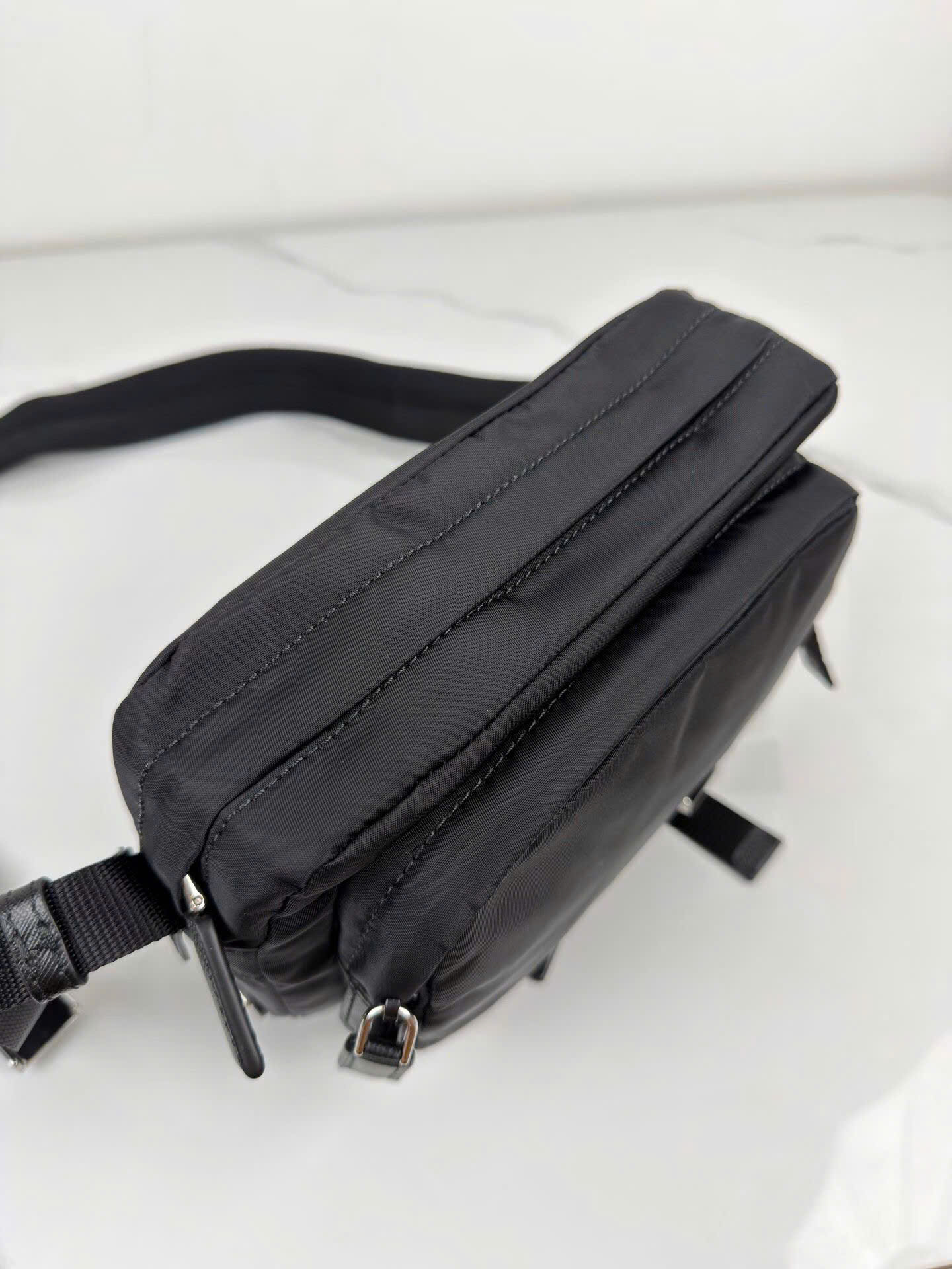 Prada Saffiano Re-Nylon Shoulder Bag 2VH043 - Image 6