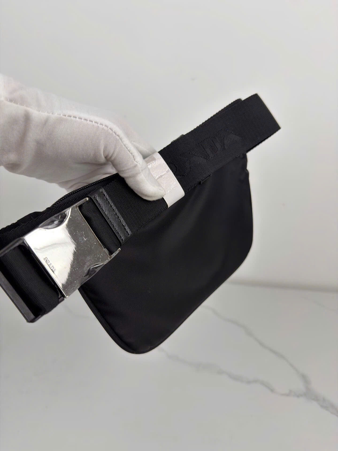Prada Saffiano Re-Nylon Belt Bag 2VH128 - Image 7
