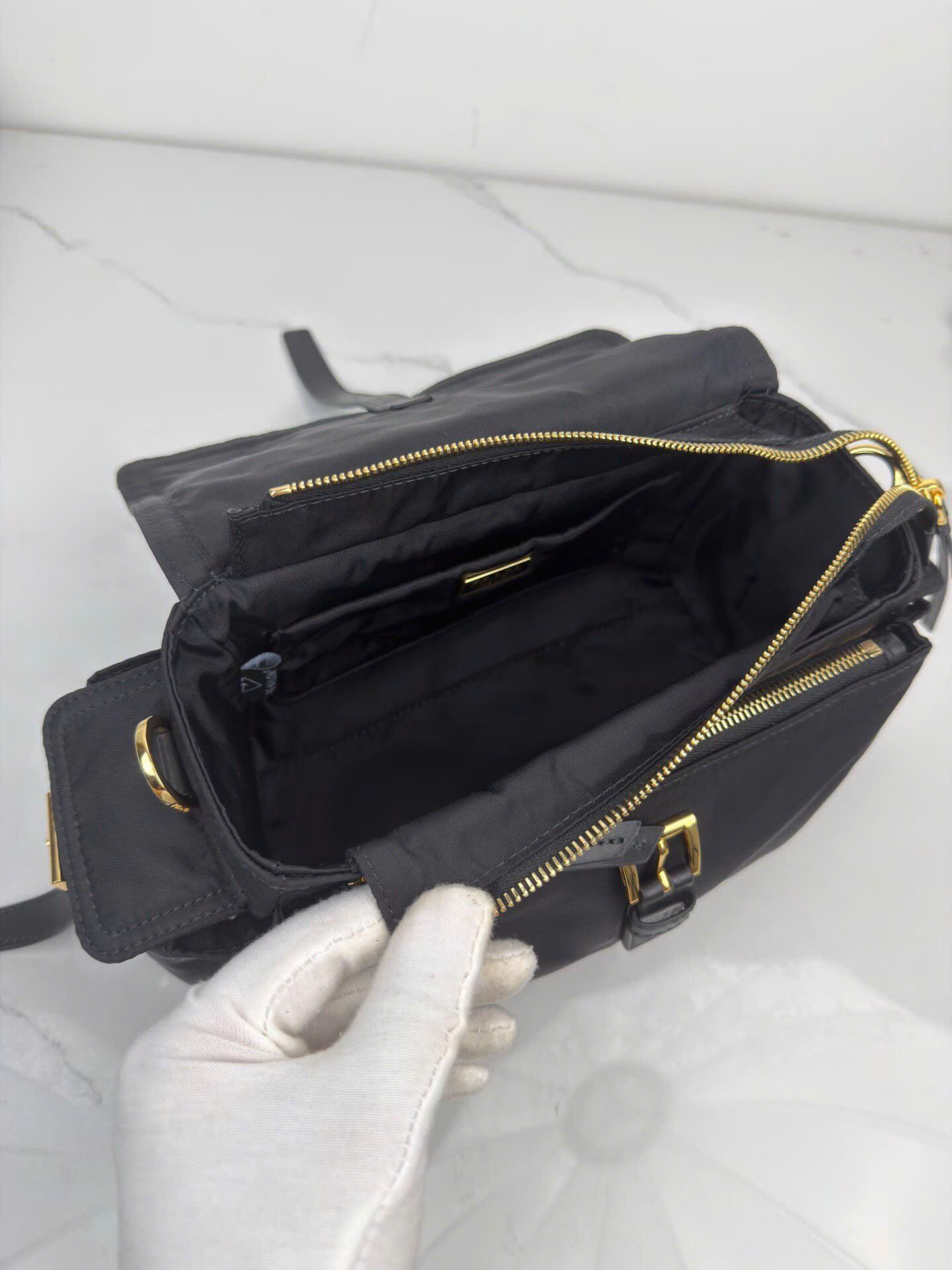 Prada Saffiano Re-Nylon Bag 1BD394 - Image 5