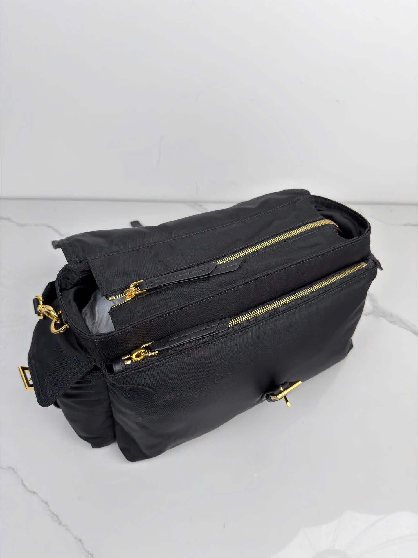 Prada Saffiano Re-Nylon Large Bag 1BD391 - Image 6