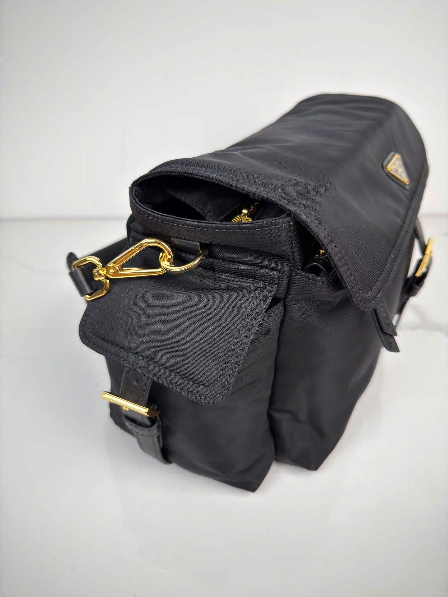 Prada Saffiano Re-Nylon Large Bag 1BD391 - Image 9