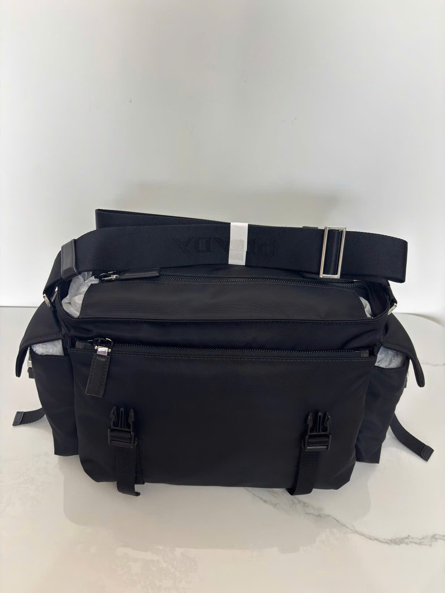 Prada Saffiano Re-Nylon Explore Bag 2VD082 - Image 6