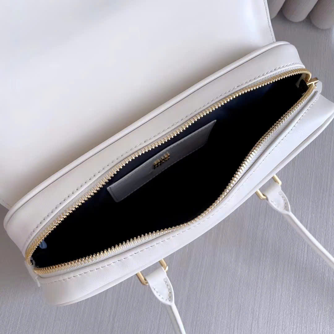 Miu Miu Chalk Arcadie Leather Bag 24cm - Image 2
