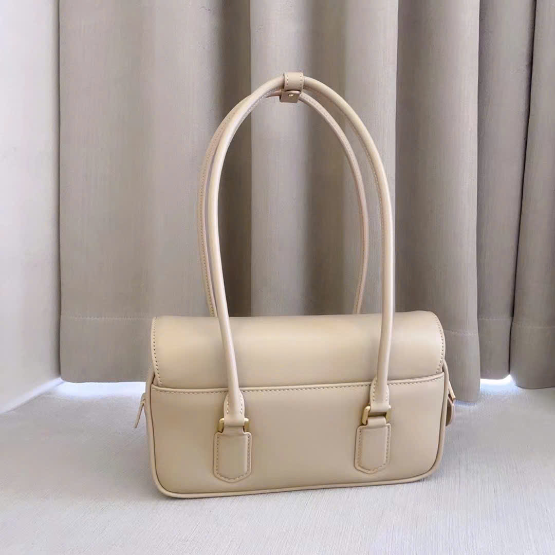 Miu Miu Chalk Arcadie Leather Bag 24cm - Image 8