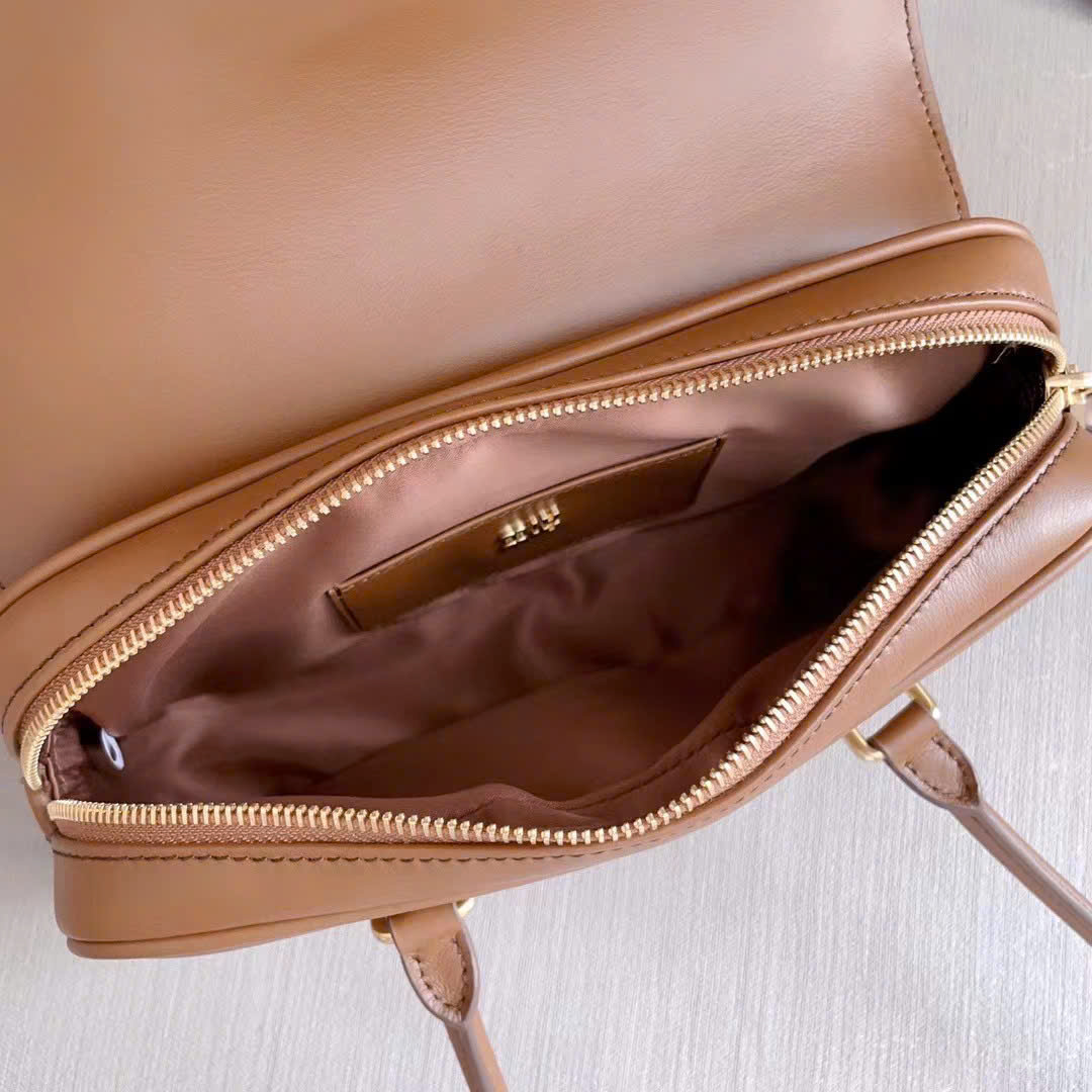 Miu Miu Chalk Arcadie Leather Bag 24cm - Image 2