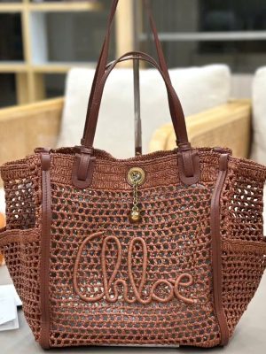 Chloé Iconic Raffia Tote