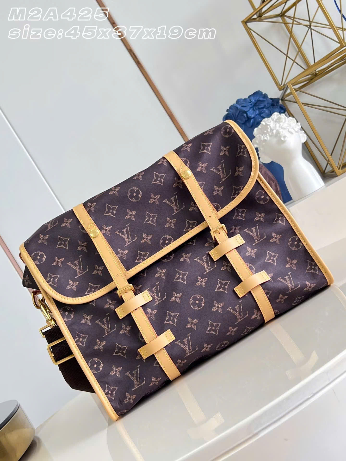 Louis Vuitton Jet Lag Silk Tech Monogram Bag 45cm - Image 2