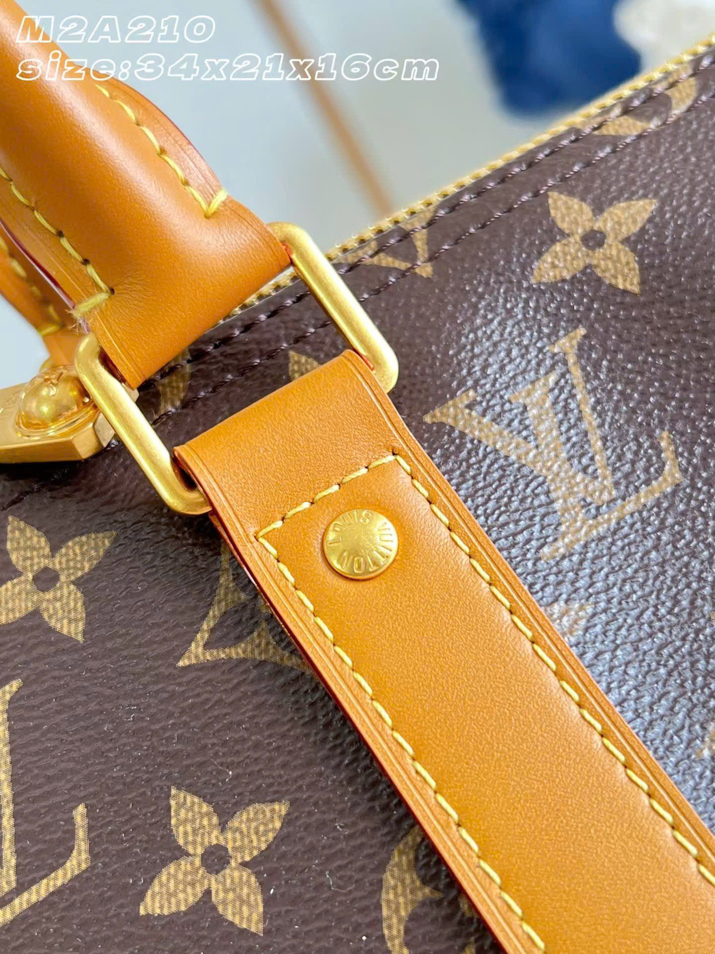 Louis Vuitton Keepall Bandoulière Monogram Bag 34cm - Image 2