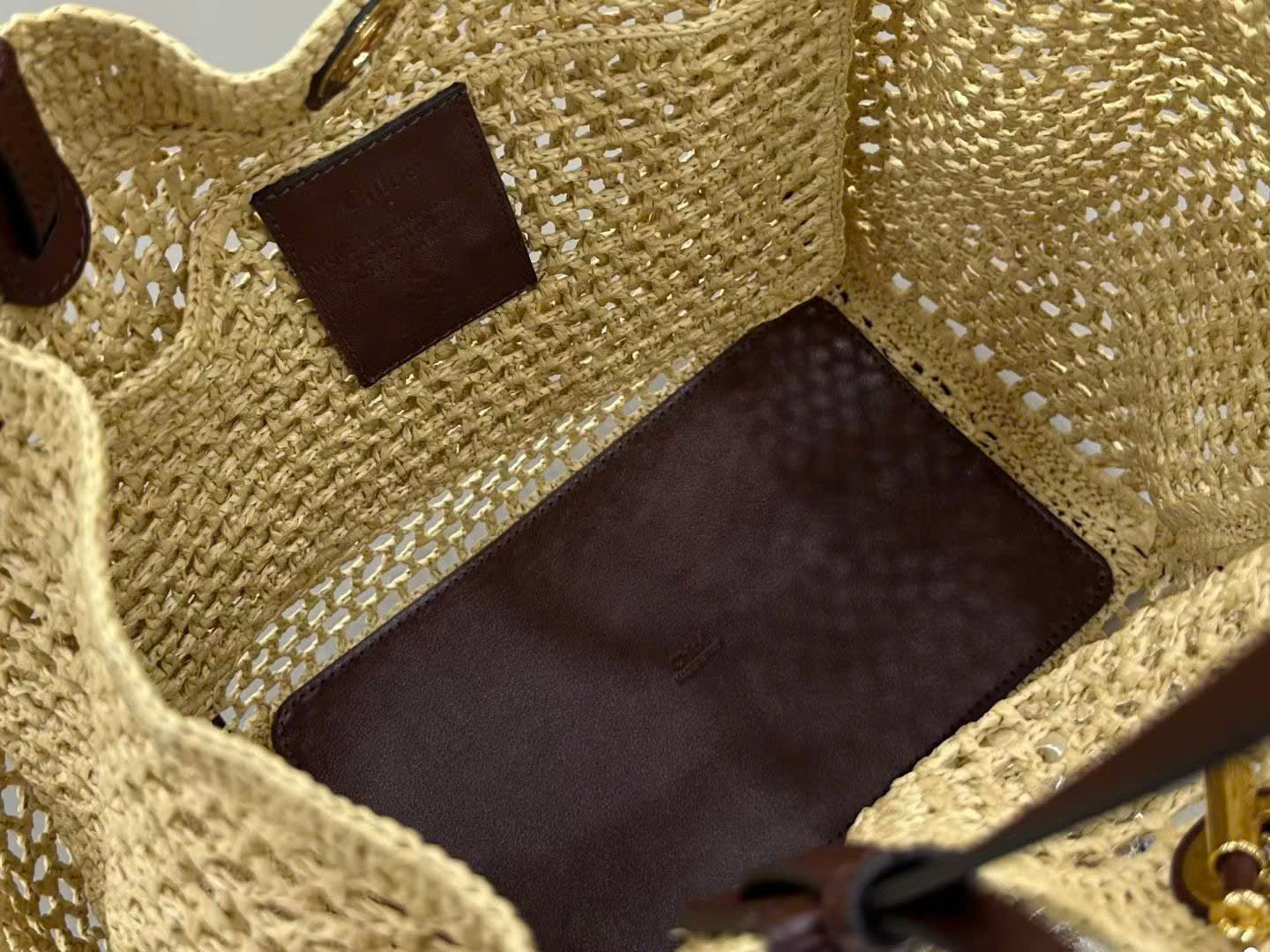 Chloé Iconic Raffia Tote Bag 28cm - Image 8