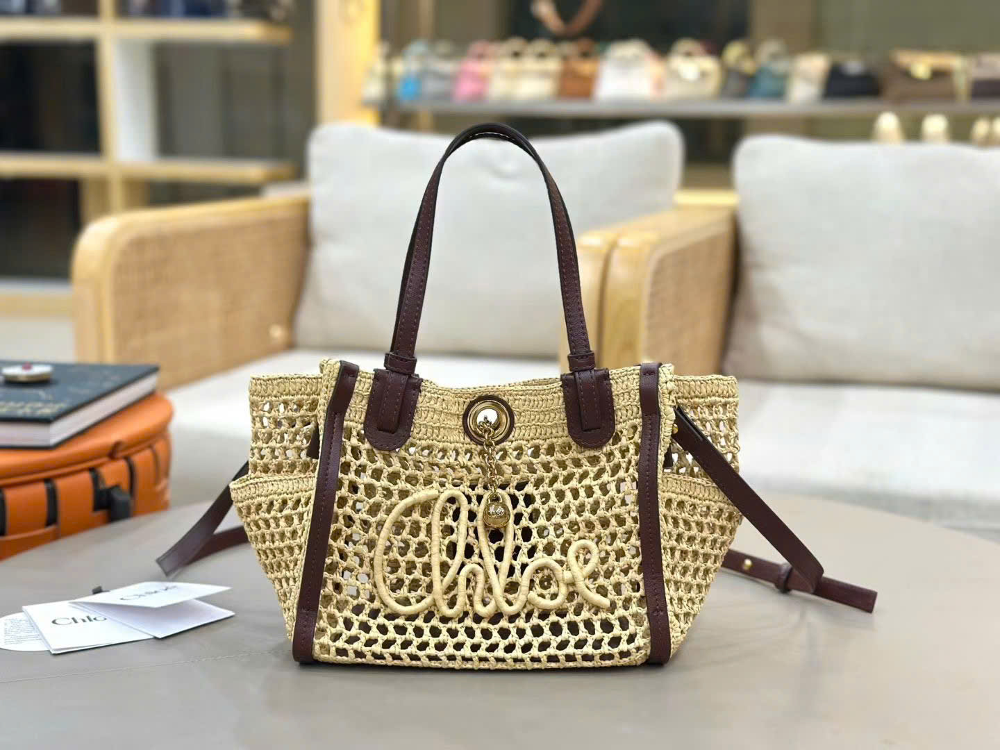 Chloé Iconic Raffia Tote